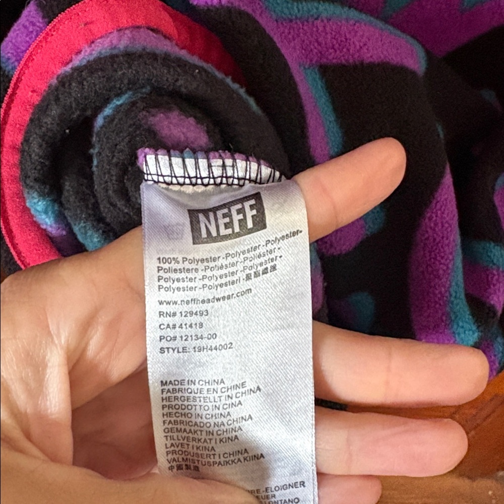Neff Throwback Polar Fleece Size M - Picture 5 of 6